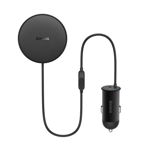 Baseus CW01 Magnetic szellőzőrácsra rögzíthető, vezeték nélküli autós telefon töltő és tartó, fekete