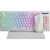 MARVO Loot 30 billentyűzet+egér+egérpad combo - Fehér - UK /Membrán/