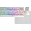 MARVO Loot 30 billentyűzet+egér+egérpad combo - Fehér - UK /Membrán/