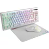 MARVO Loot 30 billentyűzet+egér+egérpad combo - Fehér - UK /Membrán/