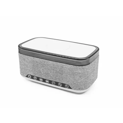 Denver CRQ-225 Rádiós ébresztőóra Bluetooth funkcióval és vezeték nélküli töltéssel - Szürke