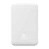 Baseus EnerFill FM41 Magnetic vezeték nélküli gyorstöltő powerbank 20000mAh, 20W, fehér + 60W USB Type-C, 30cm kábel