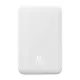 Baseus EnerFill FM41 Magnetic vezeték nélküli gyorstöltő powerbank 20000mAh, 20W, fehér + 60W USB Type-C, 30cm kábel