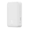 Baseus EnerFill FM41 Magnetic vezeték nélküli gyorstöltő powerbank 20000mAh, 20W, fehér + 60W USB Type-C, 30cm kábel