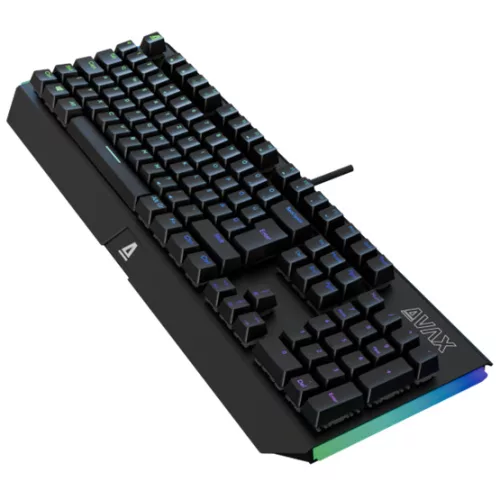 AVAX FS01 Full size mechanikus vezetékes alumínium billentyűzet Outemu piros switch, magyar kiosztás - Dobozsérült