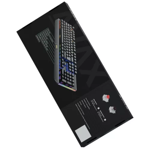 AVAX FS01 Full size mechanikus vezetékes alumínium billentyűzet Outemu piros switch, magyar kiosztás