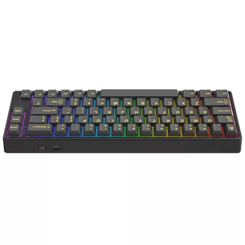 AVAX GM01 PRO 65% RGB tri-mode mechanikus billentyűzet Gateron barna switch, magyar kiosztás