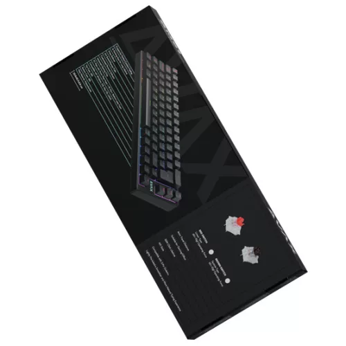 AVAX GM01 65% RGB mechanikus vezetékes billentyűzet Outemu barna switch, magyar kiosztás