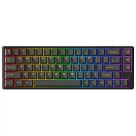  AVAX GM01 PRO 65% RGB tri-mode mechanikus billentyűzet Gateron piros switch, magyar kiosztás