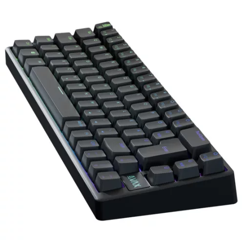 AVAX GM01 PRO 65% RGB tri-mode mechanikus billentyűzet Gateron piros switch, magyar kiosztás