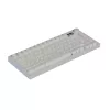 AVAX GM02 PRO Fehér 75% Gasket RGB tri-mode mechanikus billentyűzet Gateron piros switch, magyar kiosztás