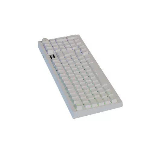 AVAX GM03 PRO Fehér 98% Gasket RGB tri-mode mechanikus billentyűzet Gateron piros switch, magyar kiosztás