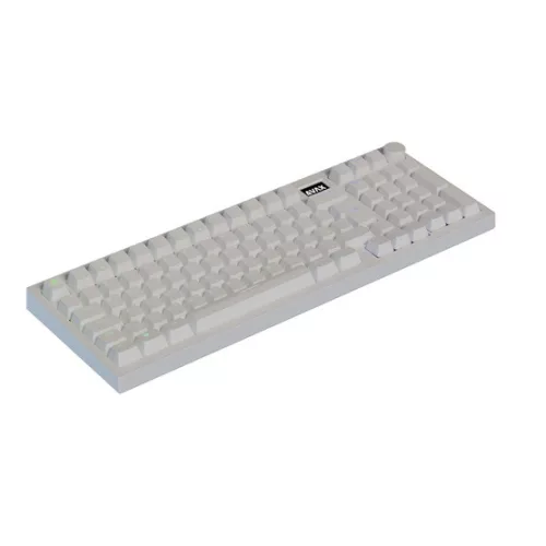 AVAX GM03 PRO Fehér 98% Gasket RGB tri-mode mechanikus billentyűzet Gateron piros switch, magyar kiosztás