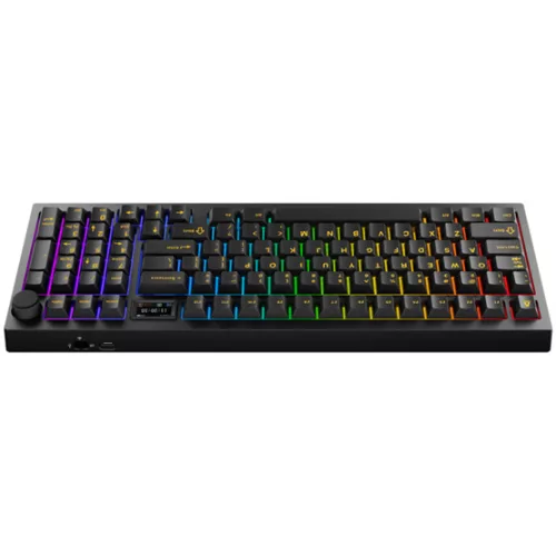 AVAX GM03 PRO 98% Gasket RGB tri-mode mechanikus billentyűzet Gateron sárga switch, magyar kiosztás