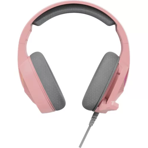 MARVO Tactic 40 vezetékes fejhallgató - rózsaszín - RGB világítás