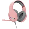 MARVO Tactic 40 vezetékes fejhallgató - rózsaszín - RGB világítás
