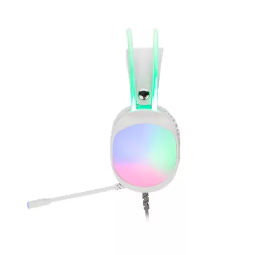 MARVO Lumi 40 vezetékes fejhallgató - fehér - RGB világítás