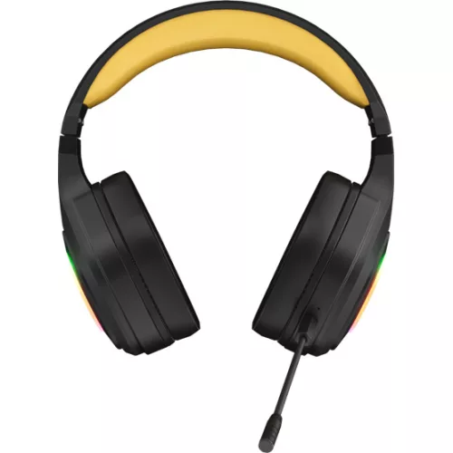 MARVO Pulz 80W vezeték nélküli fejhallgató - fekete - RGB világítás