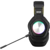MARVO Pulz 80W vezeték nélküli fejhallgató - fekete - RGB világítás