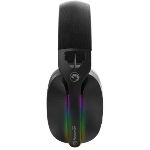 MARVO Pulz 70S vezetékes fejhallgató - fekete - RGB világítás