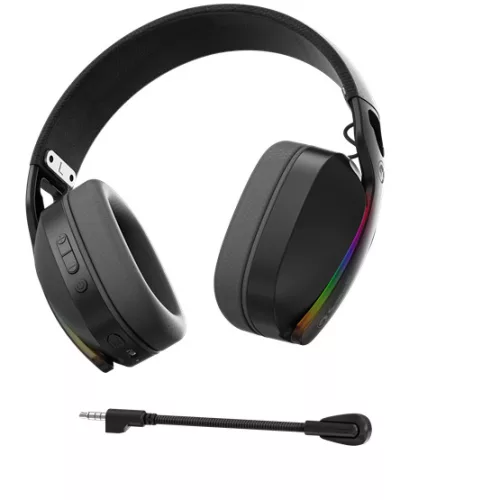 MARVO Pulz 70W vezeték nélküli fejhallgató - fekete - RGB világítás