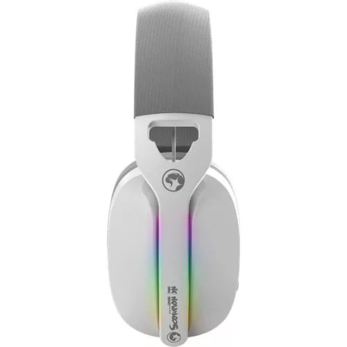 MARVO Pulz 70S vezetékes fejhallgató - fehér - RGB világítás