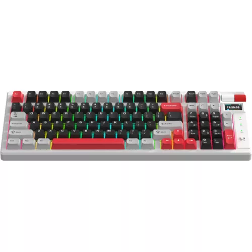 MONKA Storm vezeték nélküli gaming billentyűzet - Fehér - US /MONKA Violet Linear/