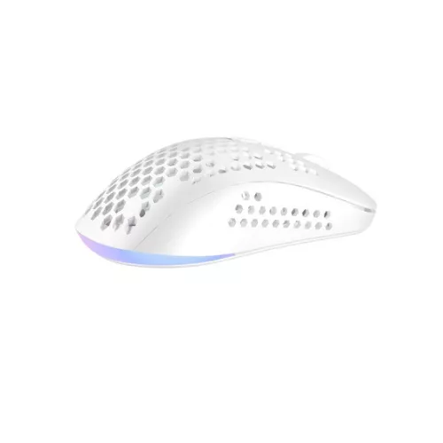 AVAX LW01 PAW3327 RGB gamer egér, fehér