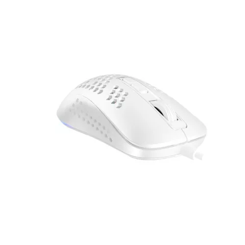 AVAX LW01 PAW3327 RGB gamer egér, fehér