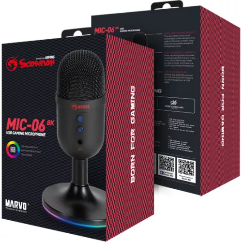 MARVO Blast 40 vezetékes mikrofon - fekete