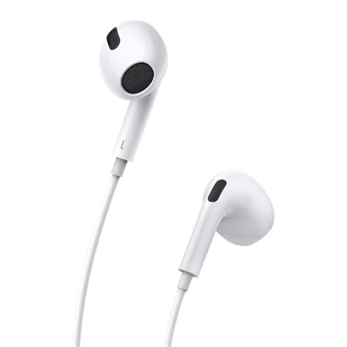 Baseus Encok C17 Wired Earphones USB Type-C mikrofonos fülhallgató, fehér