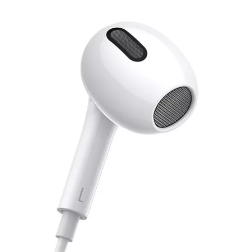 Baseus Encok C17 Wired Earphones USB Type-C mikrofonos fülhallgató, fehér