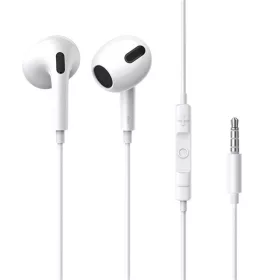  Baseus Encok H17 Wired Earphones 3,5 mm jack mikrofonos fülhallgató, fehér
