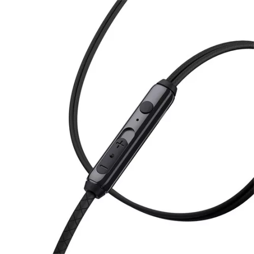 Baseus Encok H19 Wired Earphones 3,5 mm jack mikrofonos fülhallgató, fekete