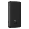 Baseus Magnetic Mini vezeték nélküli gyorstöltő powerbank 5000 mAh, 20W, fekete + 60W USB Type-C, 30cm kábel