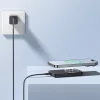 Baseus Magnetic Mini vezeték nélküli gyorstöltő powerbank 5000 mAh, 20W, fekete + 60W USB Type-C, 30cm kábel