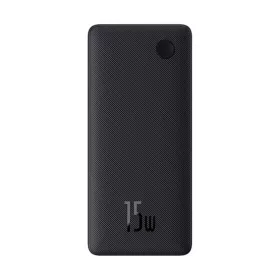   Baseus Airpow Lite gyorstöltő powerbank 10000 mAh, 15W, fekete + USB Type-C, 30cm kábel