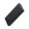 Baseus Airpow Lite gyorstöltő powerbank 10000 mAh, 15W, fekete + USB Type-C, 30cm kábel