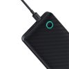 Baseus Airpow Lite gyorstöltő powerbank 10000 mAh, 15W, fekete + USB Type-C, 30cm kábel