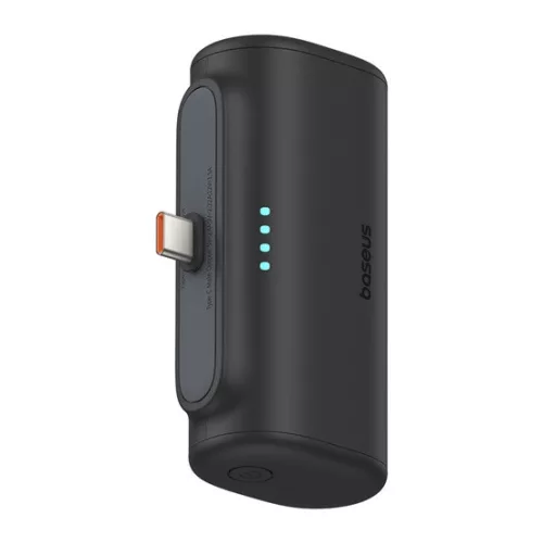 Baseus Compact 20W gyorstöltő powerbank, 5000mAh, Type-C csatlakozóval, fekete
