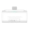 Baseus Compact 20W gyorstöltő powerbank, 5000mAh, Type-C csatlakozóval, fehér