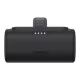 Baseus Compact 20W gyorstöltő powerbank, 5000mAh, iPhone csatlakozóval, fekete