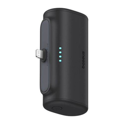 Baseus Compact 20W gyorstöltő powerbank, 5000mAh, iPhone csatlakozóval, fekete