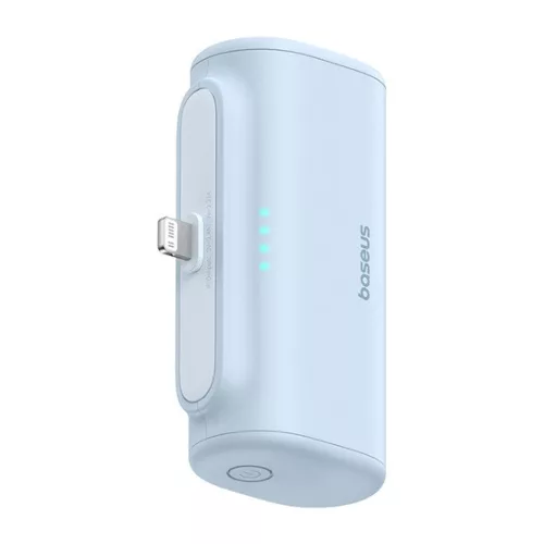 Baseus Compact gyorstöltő powerbank 5000 mAh, 20W iPhone csatlakozóval, kék