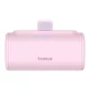 Baseus Compact 20W gyorstöltő powerbank, 5000mAh, iPhone csatlakozóval, rózsaszín