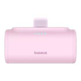   Baseus Compact 20W gyorstöltő powerbank, 5000mAh, iPhone csatlakozóval, rózsaszín