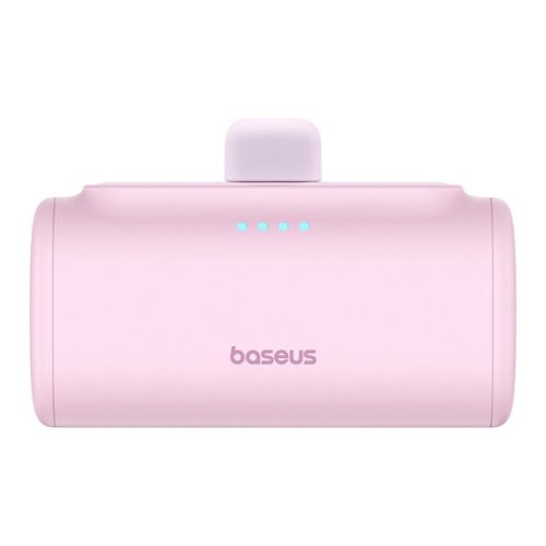 Baseus Compact 20W gyorstöltő powerbank, 5000mAh, iPhone csatlakozóval, rózsaszín