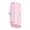 Baseus Compact 20W gyorstöltő powerbank, 5000mAh, iPhone csatlakozóval, rózsaszín
