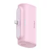 Baseus Compact 20W gyorstöltő powerbank, 5000mAh, iPhone csatlakozóval, rózsaszín