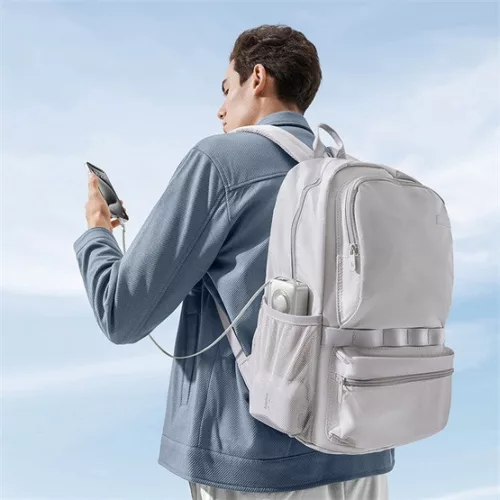 Baseus Free2Pull gyorstöltő powerbank 10000 mAh, 30W, beépített USB Type-C kábel, szürke